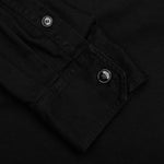Mirrored Flag Logo Polar Fleece Hooded Pullover - Black