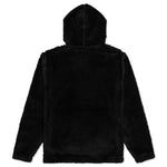 Mirrored Flag Logo Polar Fleece Hooded Pullover - Black