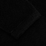 Mirrored Flag Logo Polar Fleece Hooded Pullover - Black