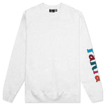 Serif Logo Crew Neck Sweatshirt - Ash Grey