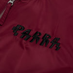 Stacked Pets Varsity Jacket - Deep Red