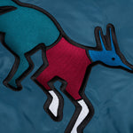 Stacked Pets Varsity Jacket - Teal
