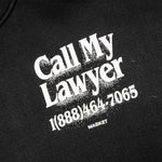 Call My Lawyer 3D Hoodie - Jet Set Black