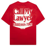 Call My Lawyer 3D T-Shirt - Candy Red