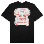 Call My Lawyer Magnet T-Shirt - Washed Black