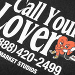 Call My Lover Hoodie - Washed Black