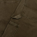 Canvas Double Knee Work Pant - Washed Moss Green