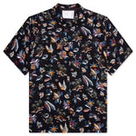 Car Race Tropical Print Shirt - Black/Tropical