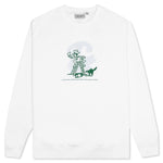 Lucky Painter Sweat - White/Bonsai