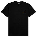 S/S American Script T-Shirt - Black