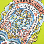 Casa Way Skate Printed T-Shirt - Lime