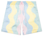 Casa Shell Wave Silk Shorts w/ Drawstrings - Multi
