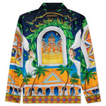 Maison D'Ete Cuban Collar Silk Shirt - Multi