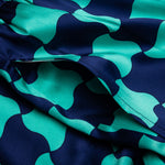 Pool Tile Silk Satin Shorts - Multi
