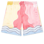 Soleil Levant Silk Shorts w/Drawstrings - Multi