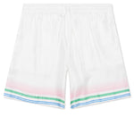 Tennis Club Icon Silk Shorts w/ Drawstrings - Multi