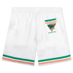 Tennis Club Icon Silk Twill Shorts - White
