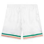Tennis Club Icon Silk Twill Shorts - White