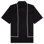 Chain Button Up Shirt - Black