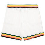 Chevron Lace Shorts - White/Multi