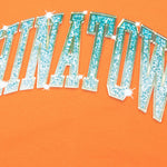 Chinatown Bling Arc Tee - Orange