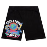 Chinatown Fight Night Sweatshorts - Black