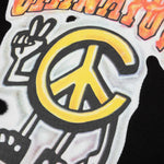 Chinatown Peace Guy Flame Arc T-Shirt - Black