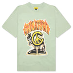 Chinatown Peace Guy Flame Arc T-Shirt - Tea Green