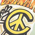 Chinatown Peace Guy Flame Arc T-Shirt - Tea Green