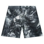 Chinatown Peace Earth Clouds Tie-Dye Sweatshorts - Black
