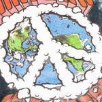 Chinatown Peace Earth Logo Hoodie - Black Tie-Dye