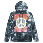 Chinatown Peace Earth Logo Hoodie - Black Tie-Dye