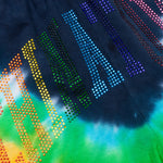 Chinatown Rhinestone Arc RGY Tie Dye Shorts - Tie Dye