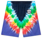 Chinatown Rhinestone Arc RGY Tie Dye Shorts - Tie Dye