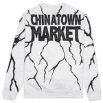 Chinatown Smiley Dry Wall Breaker Crewneck - Ash Grey