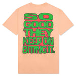 Chinatown Smiley Local Produce Apple Tee - Peach