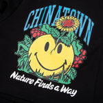 Chinatown Smiley Planter Sweatshorts - Black