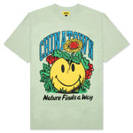 Chinatown Smiley Planter T-Shirt - Tea Green