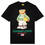 Chinatown Smiley Sketch Basketball Bear Tee - Black