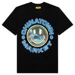 Chinatown Smiley Vapor Wave T-Shirt - Black