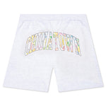 Chinatown Watercolor Arc Sweatshorts - Ash Gray