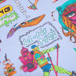 Chinatown x Li-Ning Shooting Stars AOP T-Shirt - Blue