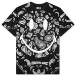 Chinatown x YG Paisley Smiley Tee - Black