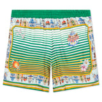 Cityscape Silk Twill Shorts - Multi