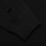 Fleece Hoodie Destroyed Effect - Faded Black