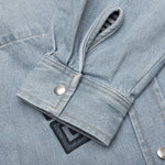 Classic Fit Overshirt w/ All Over 4G EMB - Light Blue