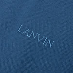 Classic Oversized Polo With Curb Detail - Neptune Blue