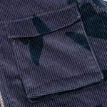 Clipped Wings Shirt Jacket - Greyish Blue