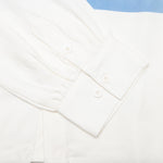 Cloud Smile LS Button Up Shirt - White