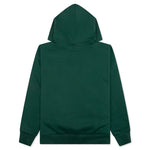 College Puffy Relaxed Fit Pullover Hoodie - Green